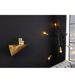 Półka PYRAMID 40 cm złota