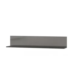 Półka wisząca HELIO 120 cm szaro czarna