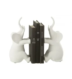 Podpora na książki Elephant set 2 biała