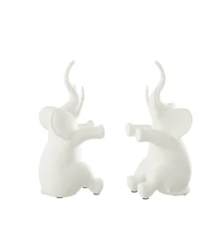 Podpora na książki Elephant set 2 biała
