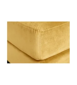 Pufa CANIS Velvet 80 cm musztardowo - źółta