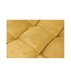 Pufa CANIS Velvet 80 cm musztardowo - źółta