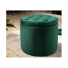 Pufa FABIO II 50 Cm Aksamit szmaragdowa zieleń