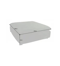 Pufa HEAVENLY Heaven 100 cm ciemnozielona