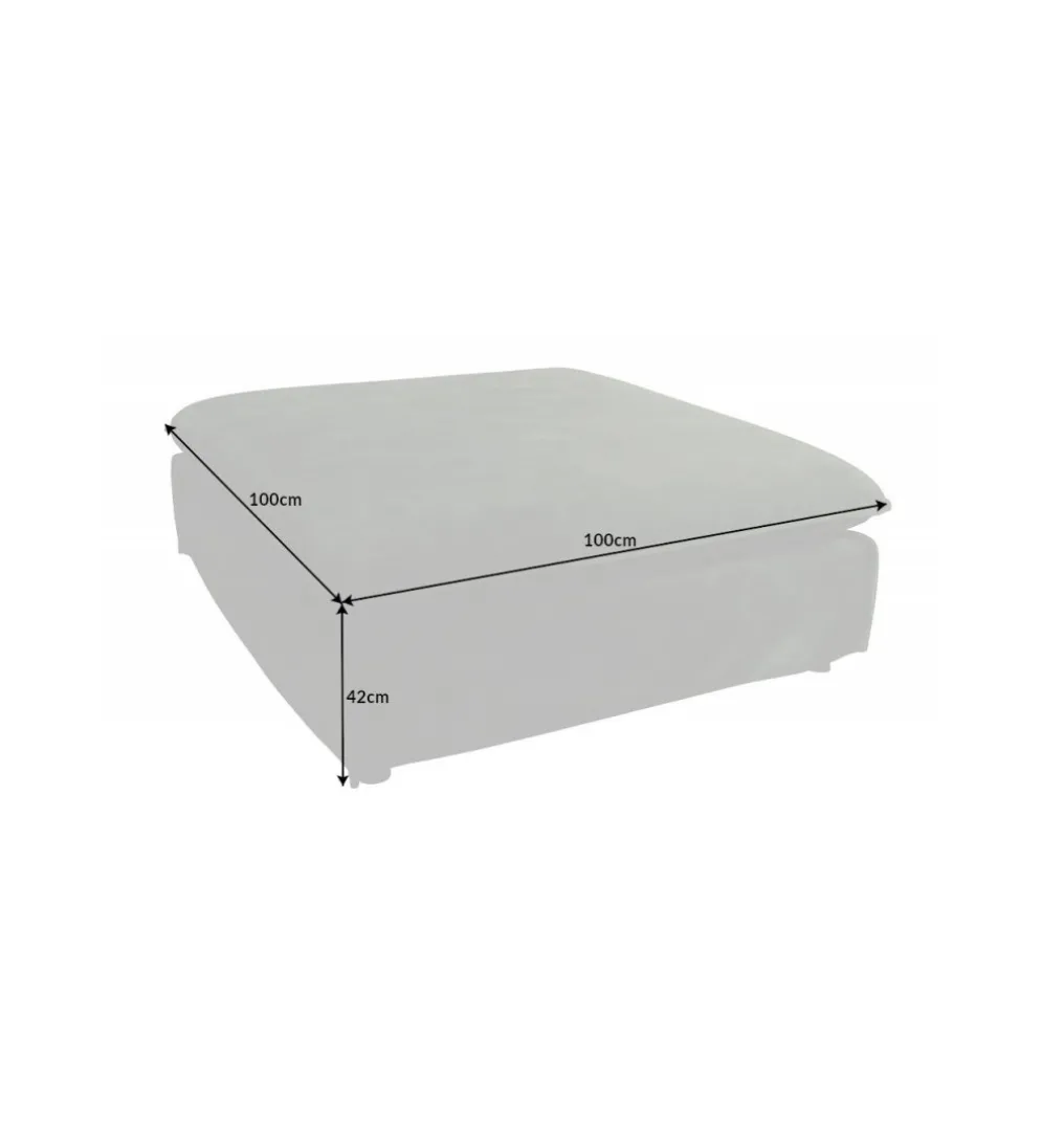 Pufa HEAVENLY Heaven 100 cm ciemnozielona