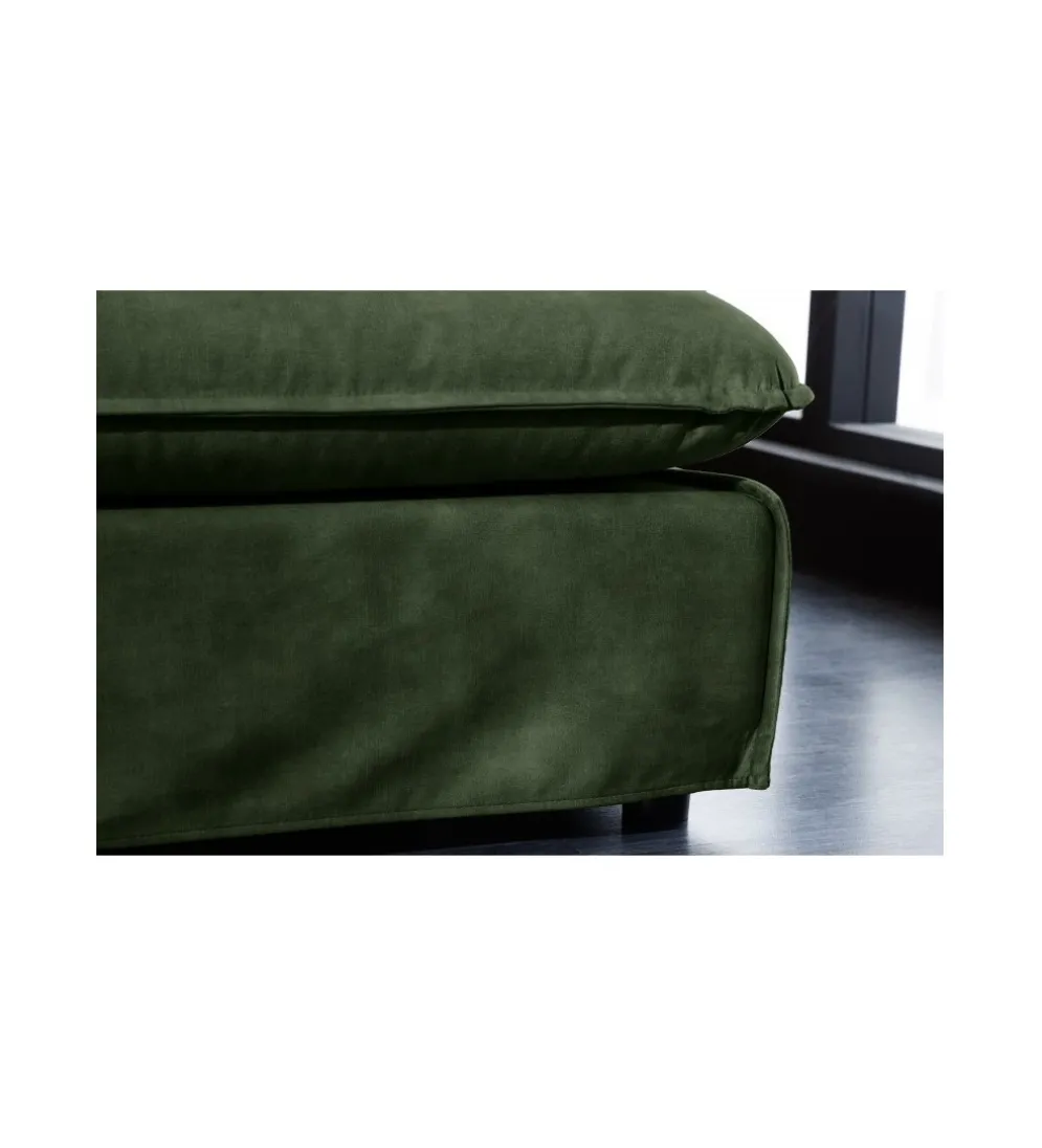Pufa HEAVENLY Heaven 100 cm ciemnozielona
