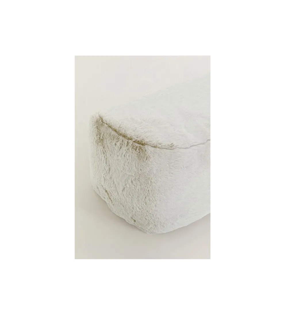 Pufa MIKA FURR 131 cm kremowa