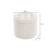Pufa MODERN BAROCK STORAGE 50 cm bouclé kolor szampański