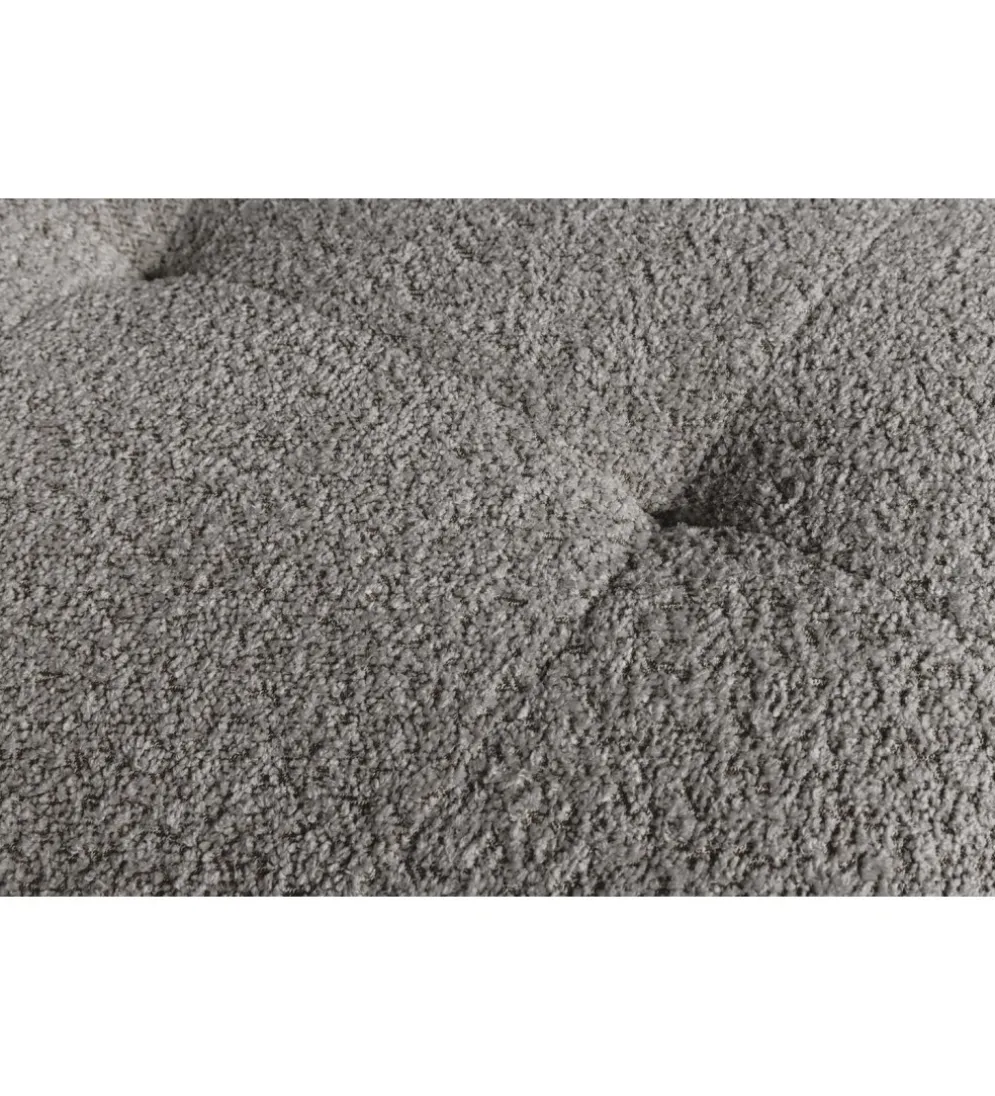Pufa ROYAL 120 cm bouclé szara