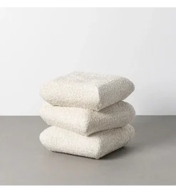 Pufa SOTERA 42 cm kremowa