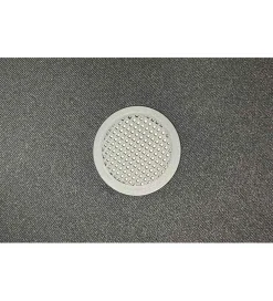 Pufa VOGUE 40 cm z schowkiem boucle biała