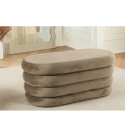 Pufa VOGUE 85 cm z schowkiem welwet champagne