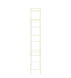 Regał AINO 214 cm szklany kremowy
