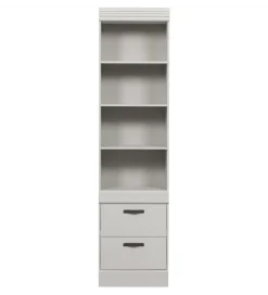 Regał BOLD 215 cm drewno sosny biały