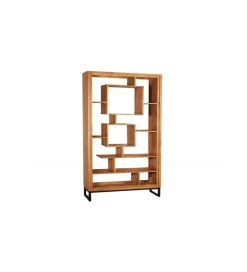 Regał Cube 88 cm drewno akacja honey