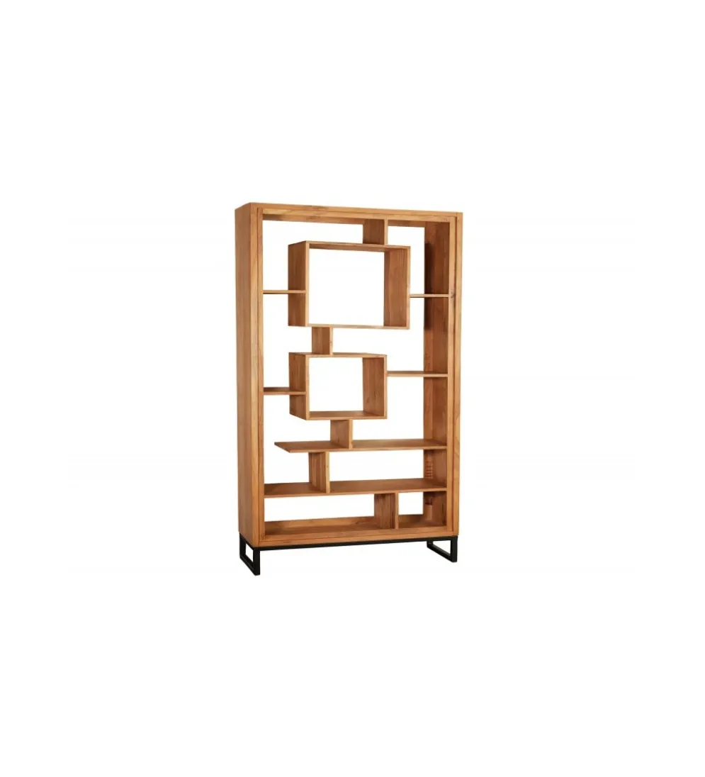 Regał Cube 88 cm drewno akacja honey