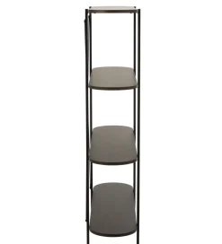 Regał DOMERESU 120 cm ciemny brązowy
