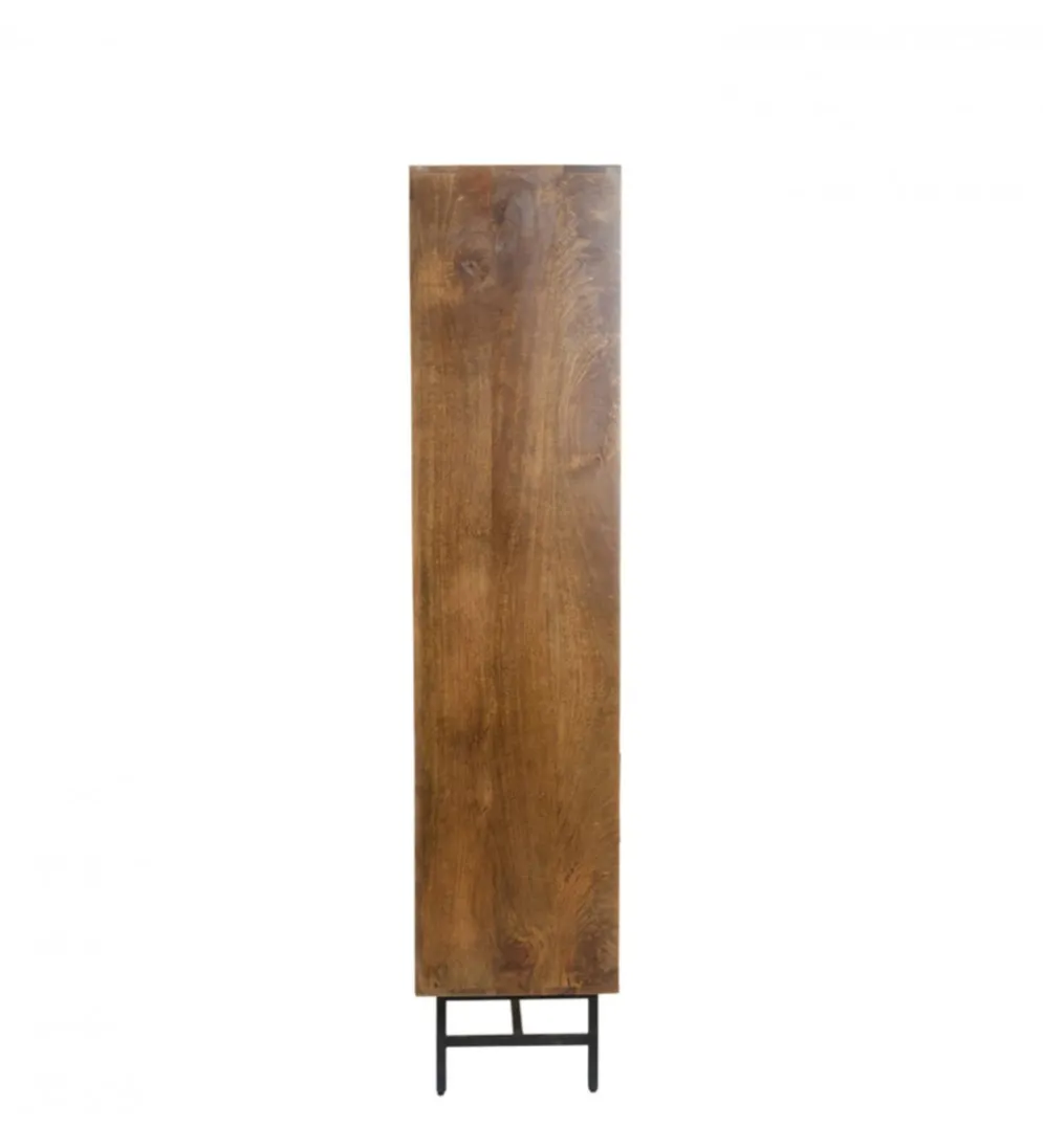 Regał DUBAKU 180 cm naturalny brązowy