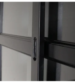 Regał LAGOS 214 cm drewno sosny czarny