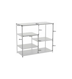 Regał OLIMPIA 90 cm czarny