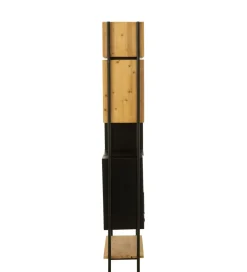 Regał TINA 65 cm x 185 cm drewno jodła czarny