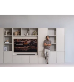 Regał TV MEGGY 160 cm drewno sosny szary