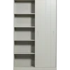 Regał z przesuwnymi drzwiami PINOKY 200 cm szary