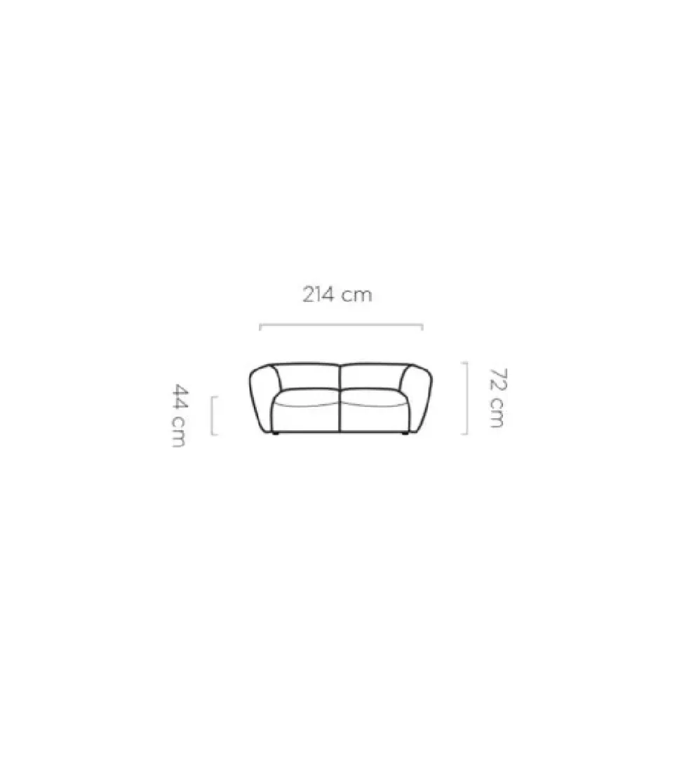 Sofa BAHAMA Candelo A 214 cm o głębokości siedziska 70 cm