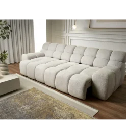 Sofa CAMPILE 288 cm elektrycznie wysuwane siedzisko
