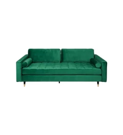 Sofa CANIS velvet 220 cm szmaragdowo zielony aksamit