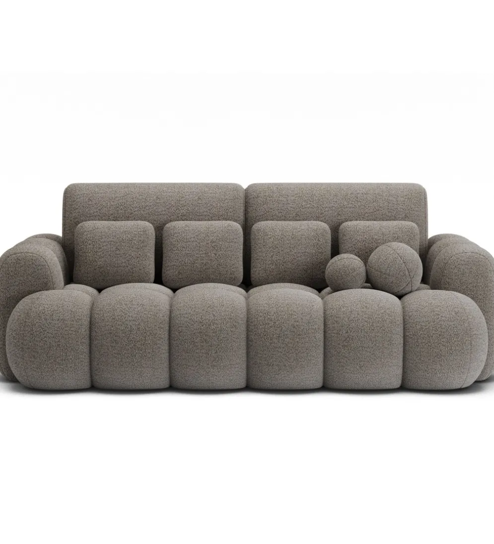 Sofa COTTONN 256 cm z funkcją spania popielaty tkanina royal 20