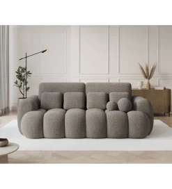 Sofa COTTONN 256 cm z funkcją spania popielaty tkanina royal 20