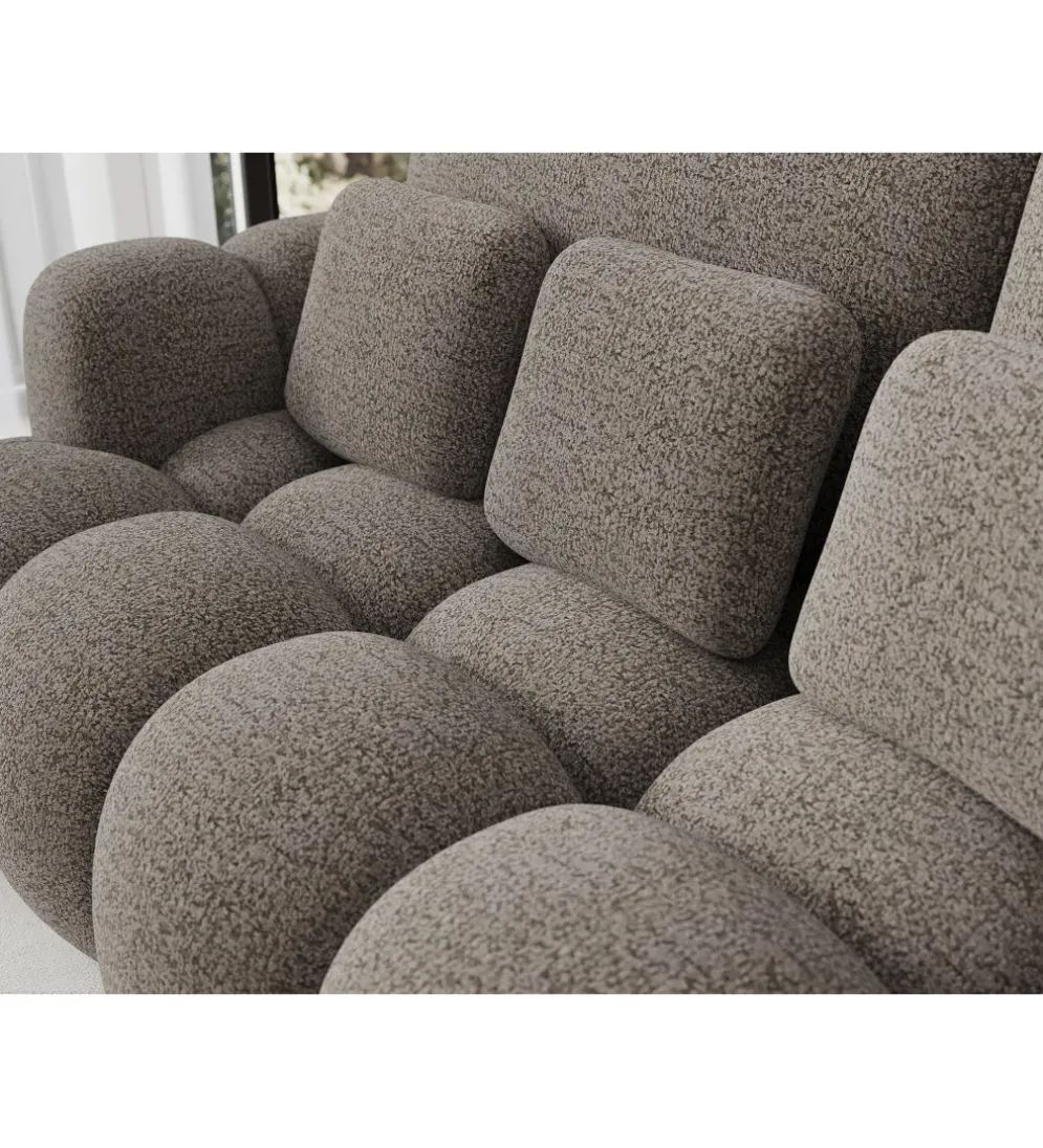 Sofa COTTONN 256 cm z funkcją spania popielaty tkanina royal 20