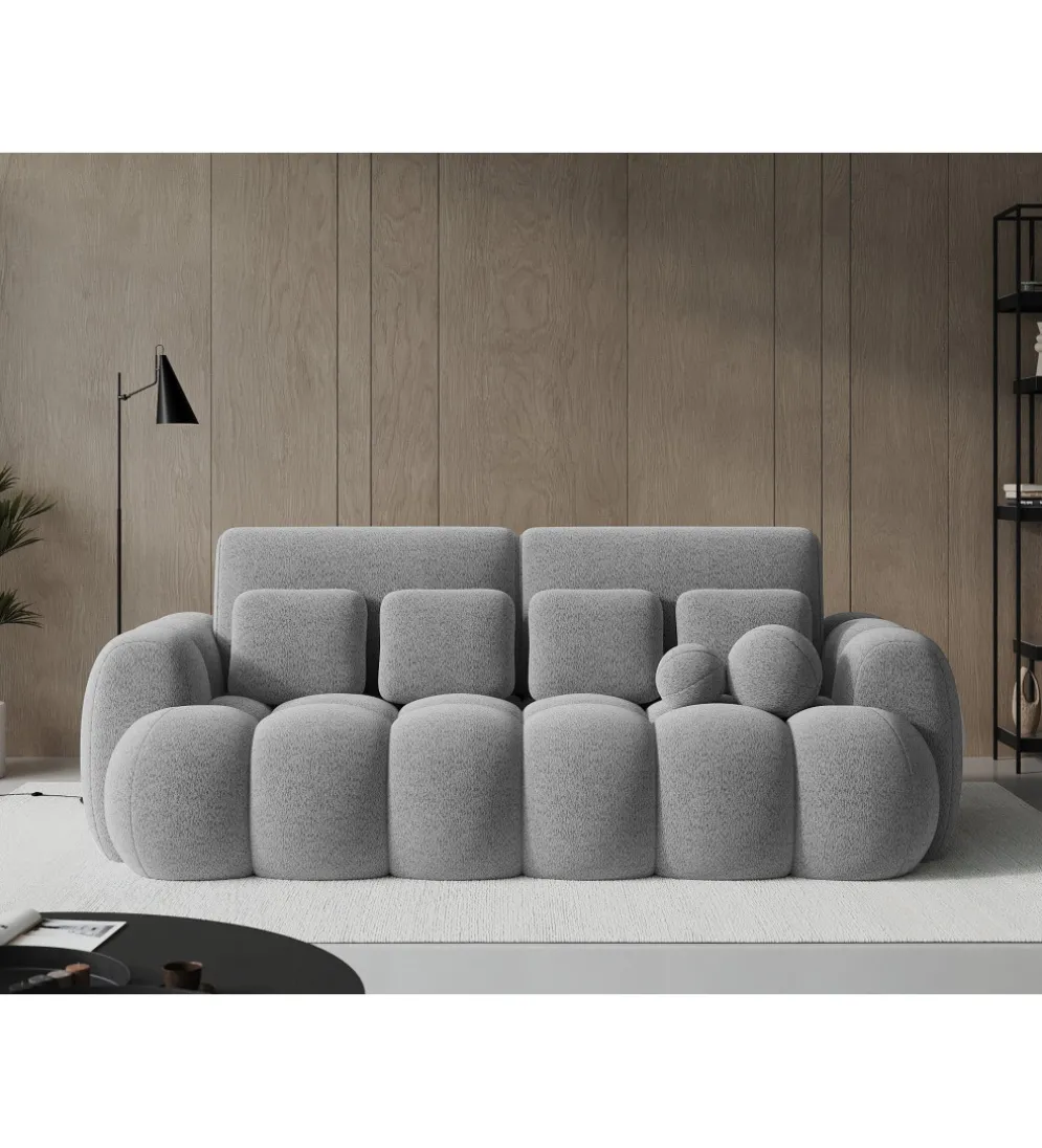 Sofa COTTONN 256 cm z funkcją spania jasny szary tkanina royal 04