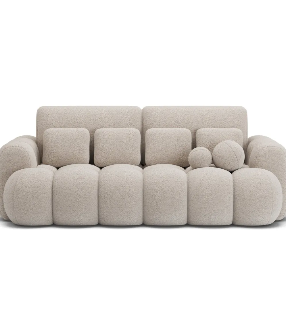Sofa COTTONN 256 cm z funkcją spania kremowy tkanina royal 18