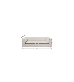 Sofa CUBETTO 220 cm beżowa