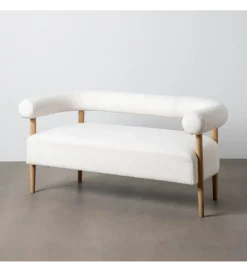 Sofa dwuosobowa ARO 143 cm beżowa
