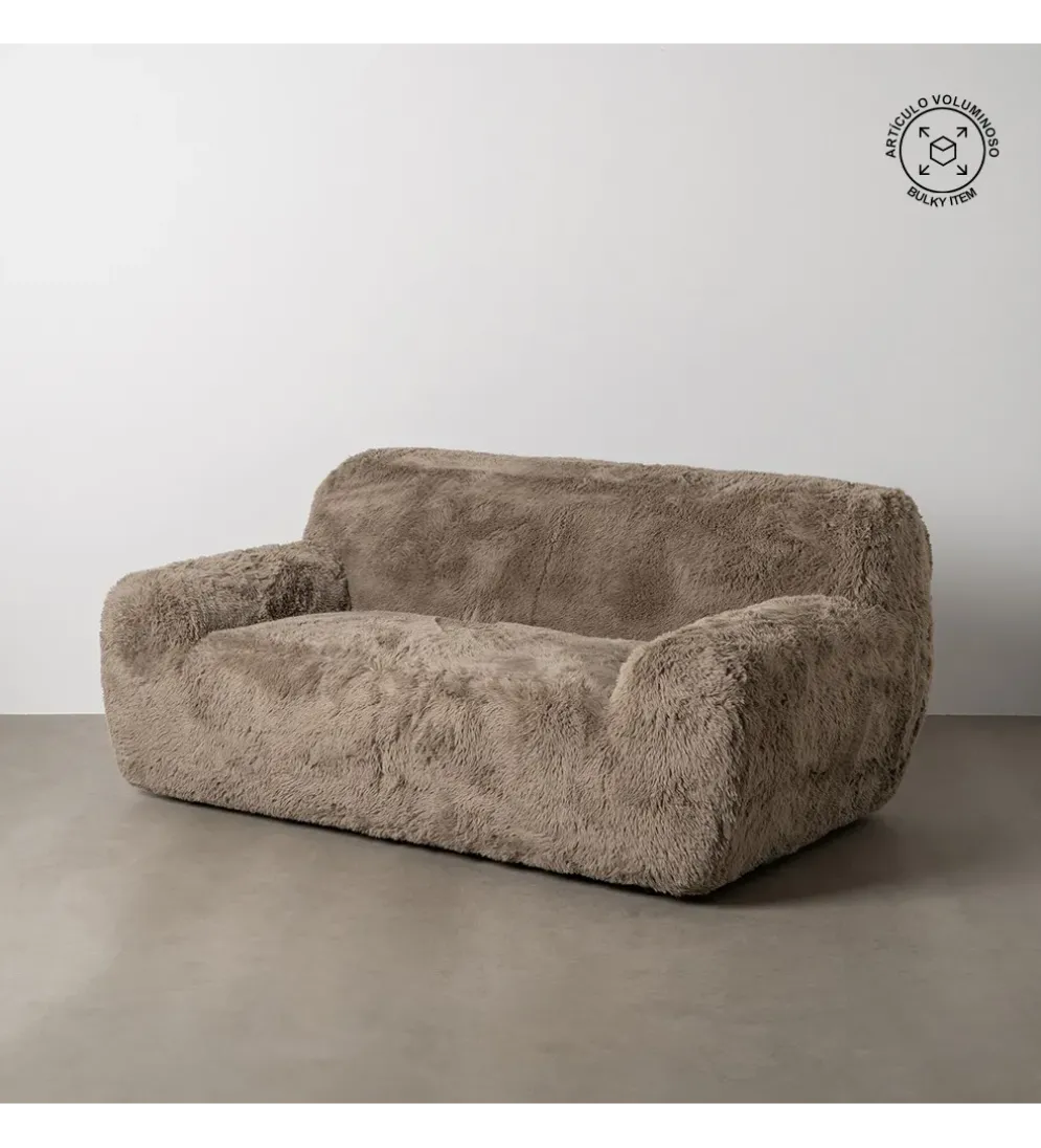 Sofa dwuosobowa WOLLY 185 cm brązowy