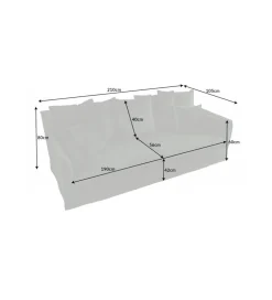 Sofa HEAVENLY Heaven 210 cm ciemnozielona