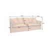Sofa HEAVENLY Heaven 210 cm ciemna musztarda