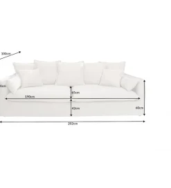 Sofa HEAVENLY Heaven 202 cm naturalna