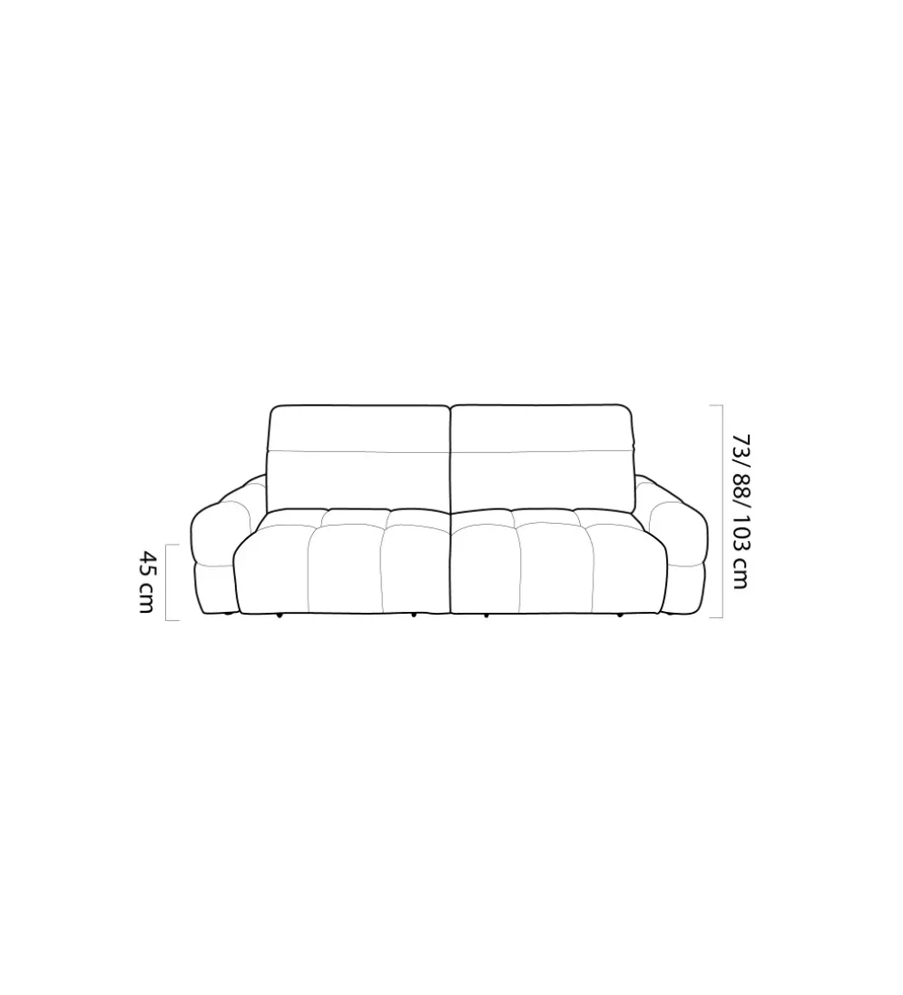 Sofa MATEO BIGSOFA 264 cm Z Elektrycznie Wysuwanym Siedziskiem