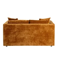 Sofa MODERN BAROCK 240 cm aksamitna musztardowo-żółta