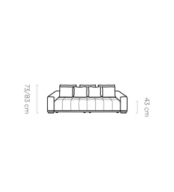 Sofa MOTTA BIGSOFA 278 cm z funkcją spania