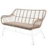 Sofa ogrodowa ARIKI 121 cm naturalna biała