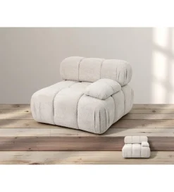 Sofa ROYAL 295 cm XL ze zdejmowanym pokryciem bouclé szare
