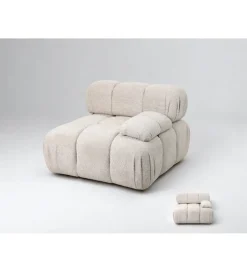 Sofa ROYAL 295 cm XL ze zdejmowanym pokryciem bouclé szare