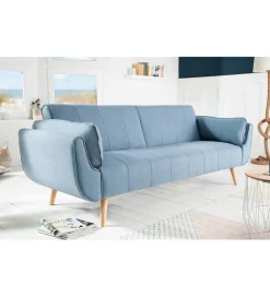 Sofa Rozkładana BELLA 215 Cm Jasnoniebieska Puella