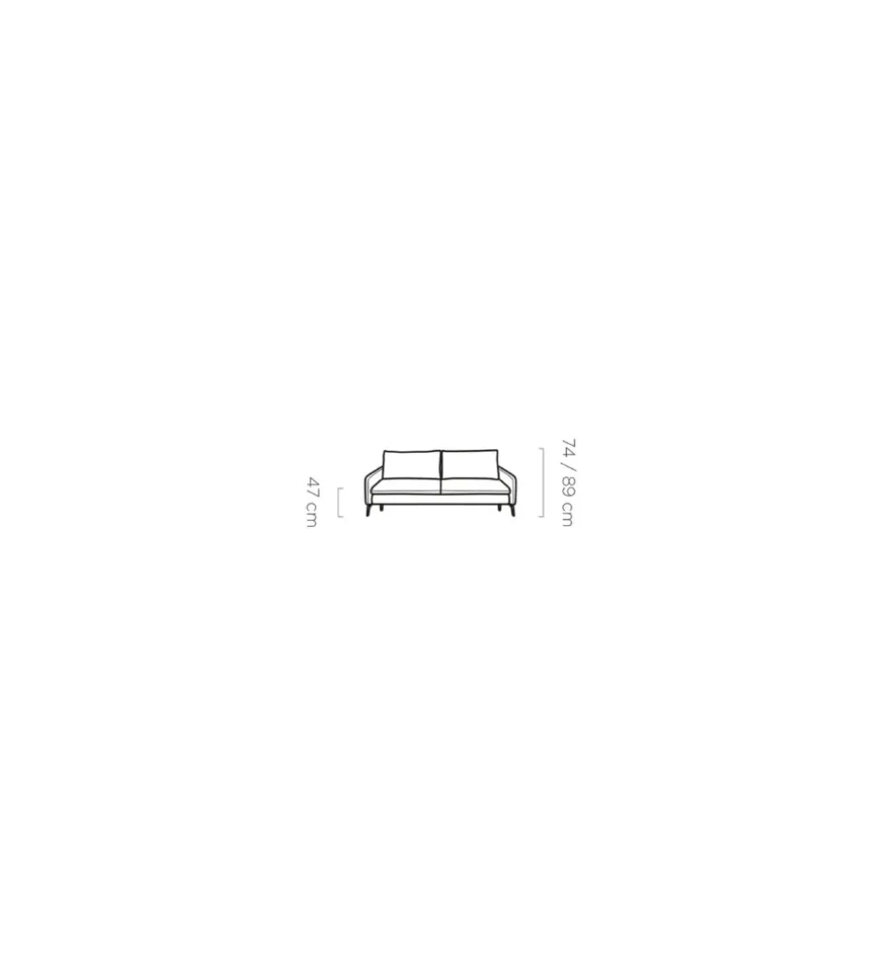 Sofa rozkładana GLOSSY 223 cm z funkcją spania