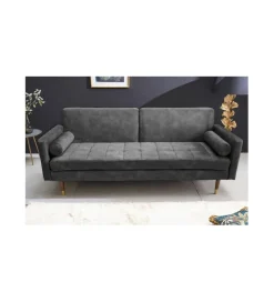 Sofa rozkładana MANILLA 196 cm ciemnoszara